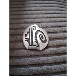 Native American Hopi Legendary Eldon James Sterling Silver Pin